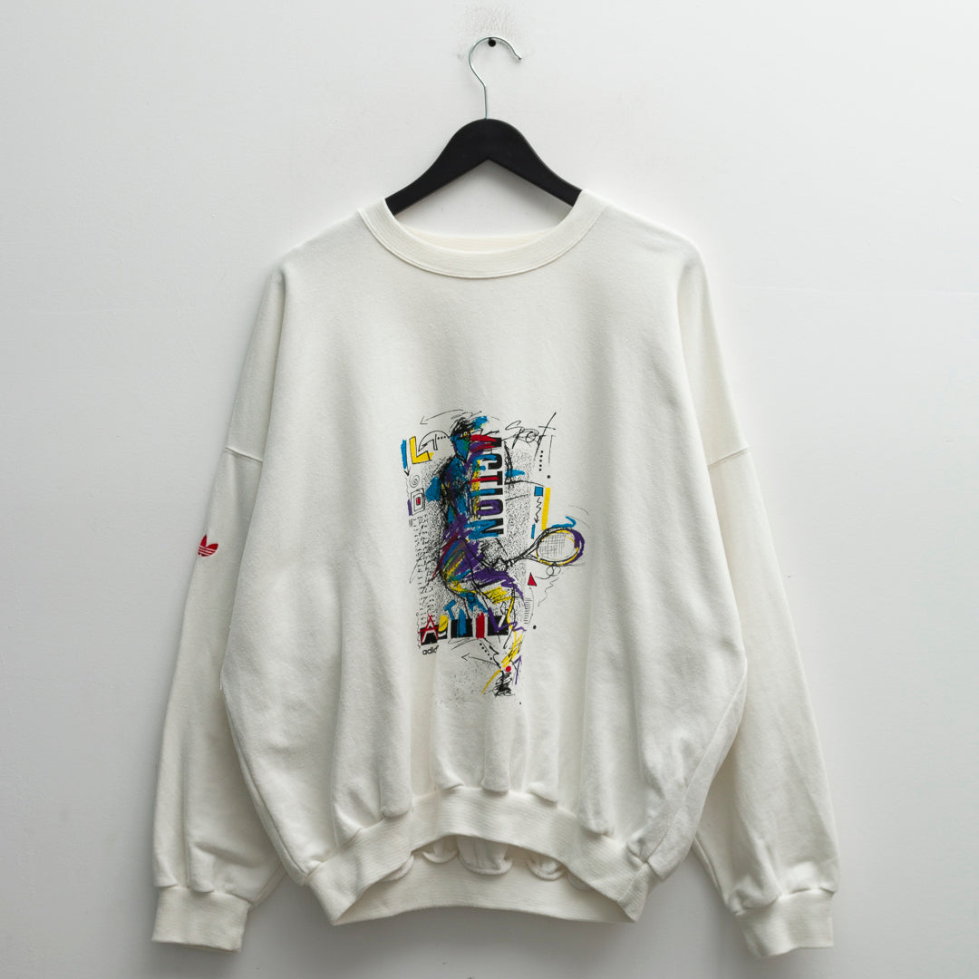 Sudadera Adidas vintage 80s (L)